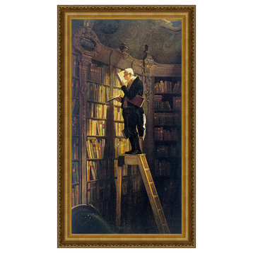 "The Bookworm 1850" Stretched Canvas Replica, 25"x40"