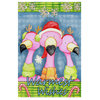 Valarie Wade 'Flamingo Party' Canvas Art, 24"x16"