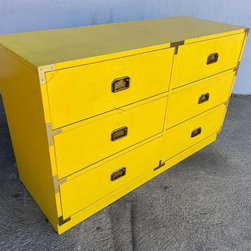 Campaign Furniture - sunshine yellow - 1960s - Dressers