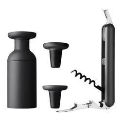 Menu Waiter's Cork Screw & Vacuum Pump Carbon - Carbonators And Soda Siphons