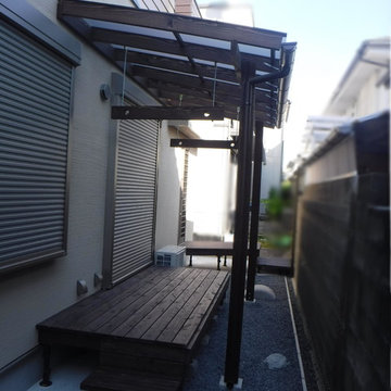 洗濯干場(ウッドデッキ)