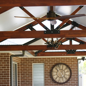 Razorback Insulated Pergola with Merbau Frame