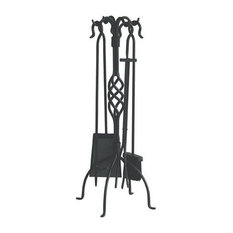 Pleasant Hearth Arched 4 Piece Fireplace Tool Set