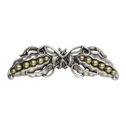 Inviting Home Inc. - Peapod Pull, Antique-Style Pewter - Cabinet And Drawer Handle Pulls