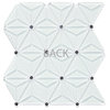 Miseno MT-WHSMSCKAL-BC Musico - 6" x 7" Cubed Wall Mosaic Tile - - Gray