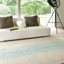 Colors Reflect Rugs in Green and Ivory - Floor Rugs