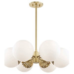 Mitzi by Hudson Valley Lighting - Paige Chandelier, Aged Brass Finish - We get it. Everyone deserves to enjoy the benefits of good design in their home, and now everyone can. Meet Mitzi. Inspired by the founder of Hudson Valley Lighting's grandmother, a painter and master antique-finder, Mitzi mixes classic with contemporary, sacrificing no quality along the way. Designed with thoughtful simplicity, each fixture embodies form and function in perfect harmony. Less clutter and more creativity, Mitzi is attainable high design.
