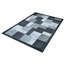Multi-Grey Cowhide Rug With Border, 200x300 cm