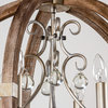 21.7 in. Chandelier, Wood Globe Style With 4 light