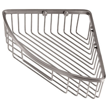 Gatco 12" Corner Shower Basket in Satin Nickel