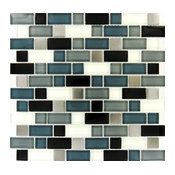 Crystal Cove Blend Mosaic Mixed Tile, Set of 10