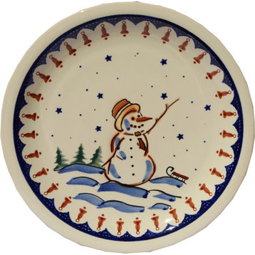 Polish Pottery Dinner Plate, Pattern Number: 178A