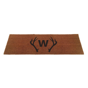 24 X72 Custom Antler Doormat Add Initial Rustic Doormats