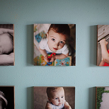 6'' X 6'' Eco-Friendly Personalized Photo To Canvas Bamboo