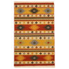 Handwoven Wool Multi Traditional Geometric Kilim Rug