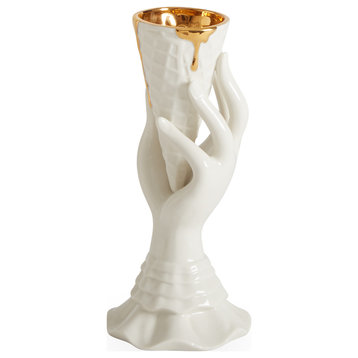 I-Scream Vase, Gilded