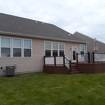 Multi Level Timber Tech Low Maintenance Deck Design in Naperville, IL