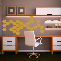 Honeycomb Hexagon Wall Pattern - Wall Decal - Wall Decals