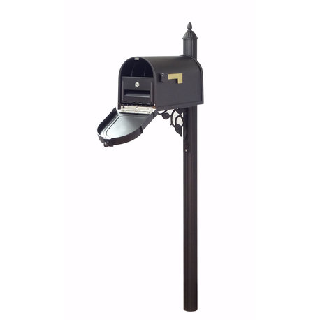 Berkshire Curbside Mailbox With Locking Insert and Albion Mailbox Post