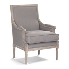 50 Most Por Reproduction Louis Xvi Chairs For 2019 Houzz St Germain French Country Limed Oak Louis Xvi Grey Linen Accent Club Chair