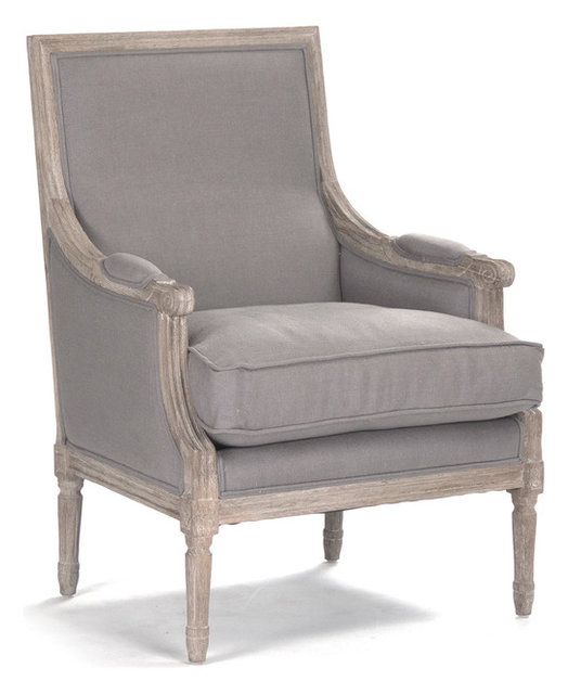St Germain French Country Limed Oak Louis Xvi Gray Linen Club Chair St Germain French Country Limed Oak Louis Xvi Gray Linen Club Chair