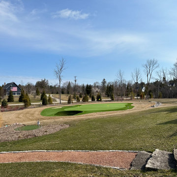Outdoor Pond and Ultimate Putting Green