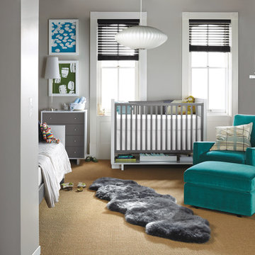 Moda Crib and Colton Swivel Chair by R&B