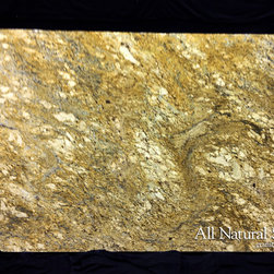 All Natural Stone - Golden Beach Granite Slab - Kitchen Countertops