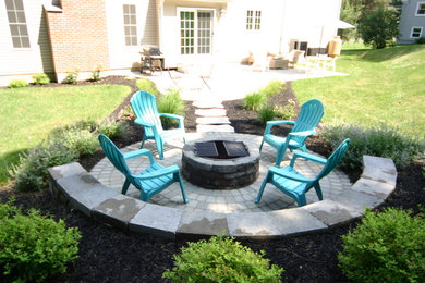 Fire pit/Sitting wall/ Patio/granite steps