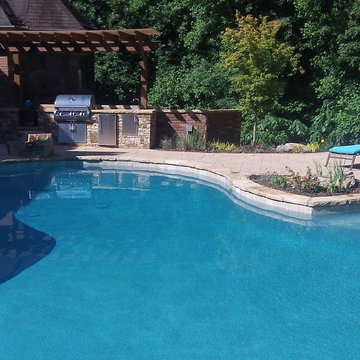 Satin Matrix Aqua Blue with a Primera Stone Spa