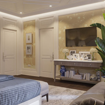 Traditional style Bedroom Suite in a Private Residence