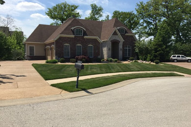 St. Charles: New home front landscape