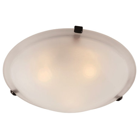 4-Light Flush-Mount, Rubbed Oil Bronze