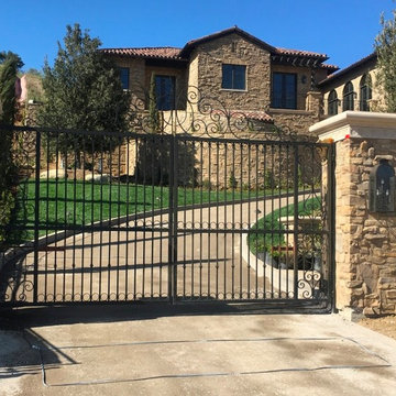 Custom Iron Driveway Gate in Westlake Village