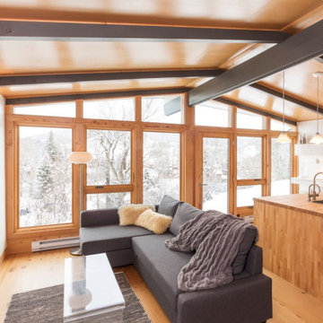 Mid-century style uplift with added practicality and comfort for these studios