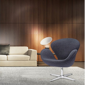 Swan Chair | Black Wool