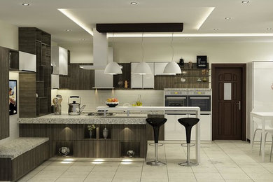 Example of a trendy home design design in Other