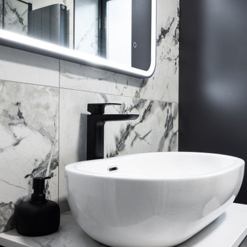 Bathroom - Black Mist Porcelain Polished Tile