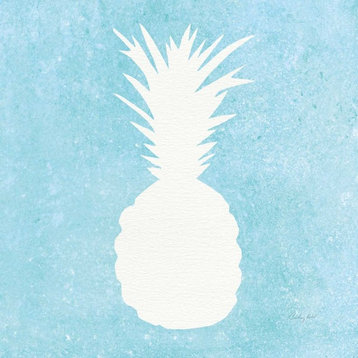Tropical Fun Pineapple Silhouette I Poster Print by Courtney Prahl