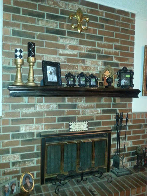 tudor revival mantle restoration from white