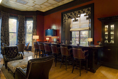 Home bar photo in Boston