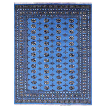 8' 0" X 10' 1" Silky Bokhara Hand Knotted Wool Rug - Q21946