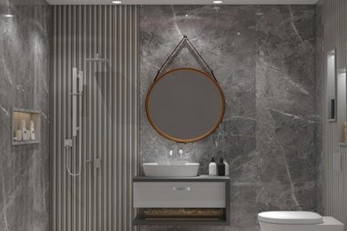 Example of a minimalist home design design in Other