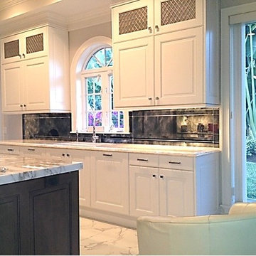 Kitchen Backsplash - Antique Mirrors by Manor Mirror