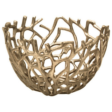 Willow Bowl, Raw Gold, Small