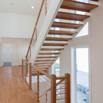 Project #48 | Contemporary Staircase with Warm Tones