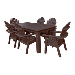 Highwood USA - Hamilton 7-Piece Rectangular Dining Set - Outdoor Dining Sets