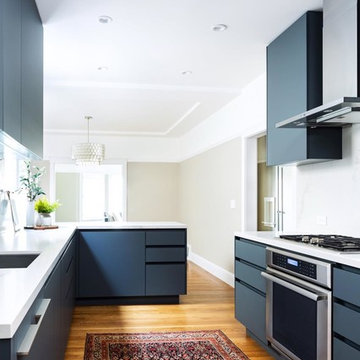 Master Bath, Kitchen, and Guest Bathroom Remodel - Dark Navy