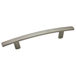 Door Corner - Cosmas 2363-96SN Satin Nickel 3-3/4&rdquo; CTC Subtle Arch Cabinet Pull - Color/Finish: Satin Nickel
