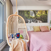 Espacios modernos y elegantes en un chalé con vistas al mar